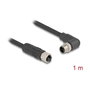 DeLOCK 80528 Cable sensor/actuador M12 4 pines 1 m Negro