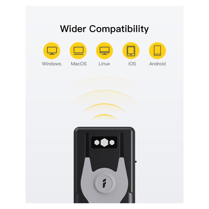 Inateck Lector de Códigos de Barras Portátil BCST-43_gray, 1D CMOS, Bluetooth 5.0 Inalámbrico y Cableado Inateck Lector de Códigos de Barras Portátil BCST-43_gray, 1D CMOS, Bluetooth 5.0 Inalámbrico y Cableado