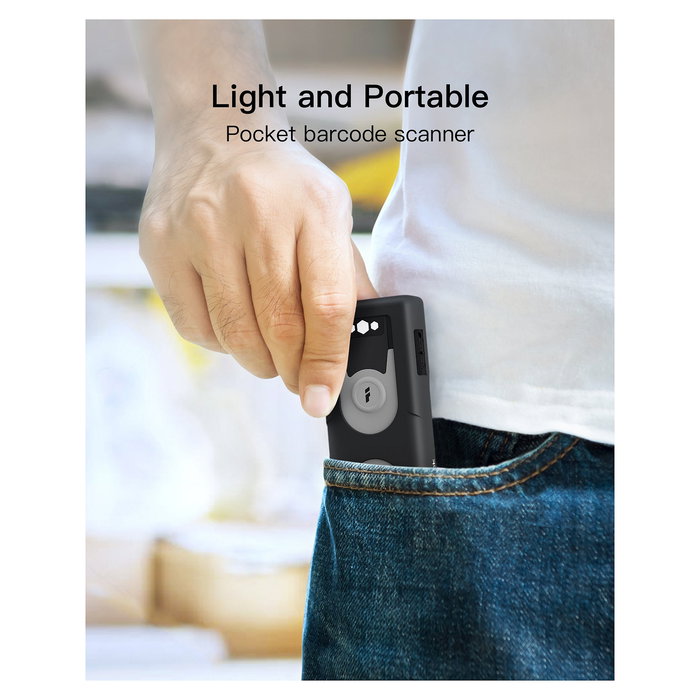 Inateck Lector de Códigos de Barras Portátil BCST-43_gray, 1D CMOS, Bluetooth 5.0 Inalámbrico y Cableado Inateck Lector de Códigos de Barras Portátil BCST-43_gray, 1D CMOS, Bluetooth 5.0 Inalámbrico y Cableado