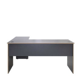 Hanah Home Rms-320-Ax-1 Mesa de Estudio con Tablero de Partículas Recubierto de Melamina, 160x75x144 cm, Antracita y Roble