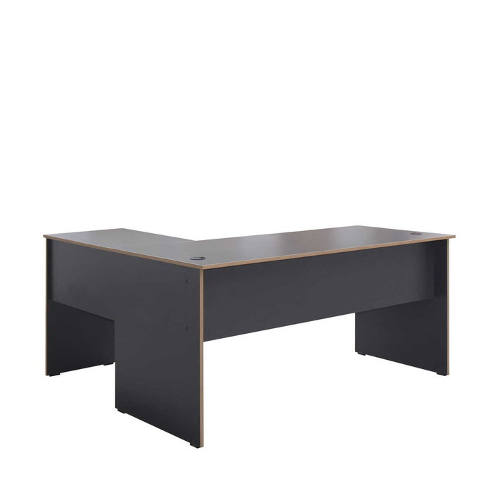 Hanah Home Rms-320-Ax-1 Mesa de Estudio con Tablero de Partículas Recubierto de Melamina, 160x75x144 cm, Antracita y Roble