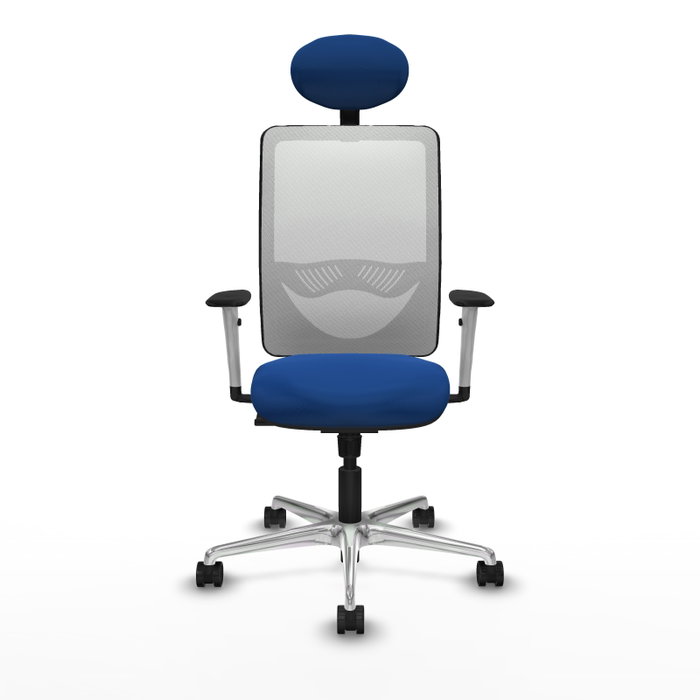 PIQUERAS Y CRESPO Silla de oficina Zulema con mecanismo Sincro, Azul y Blanco PIQUERAS Y CRESPO Silla de oficina Zulema con mecanismo Sincro, Azul y Blanco