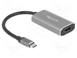 DeLOCK Adaptador USB Type-C a HDMI 8K con HDR Gris