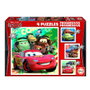 Educa Borrás Puzzle Progresivos Cars 2 (12-16-20-25 piezas)