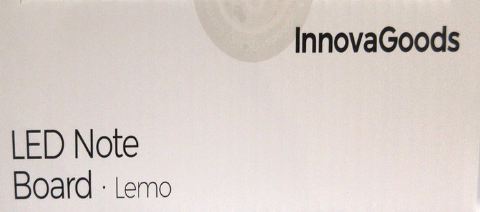Tablero de Notas y Mensajes LED Lemo InnovaGoods Tablero de Notas y Mensajes LED Lemo InnovaGoods