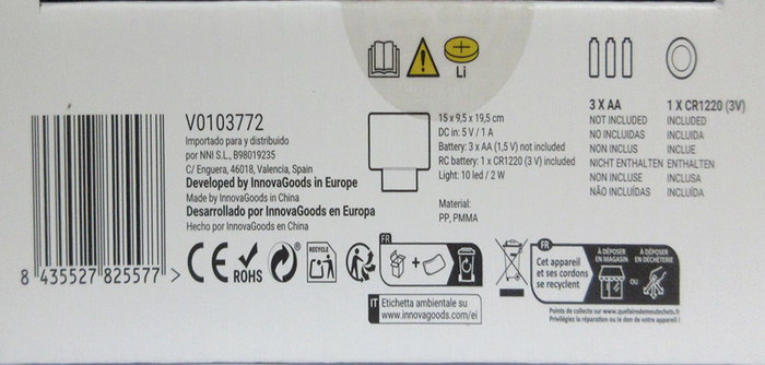 Tablero de Notas y Mensajes LED Lemo InnovaGoods Tablero de Notas y Mensajes LED Lemo InnovaGoods