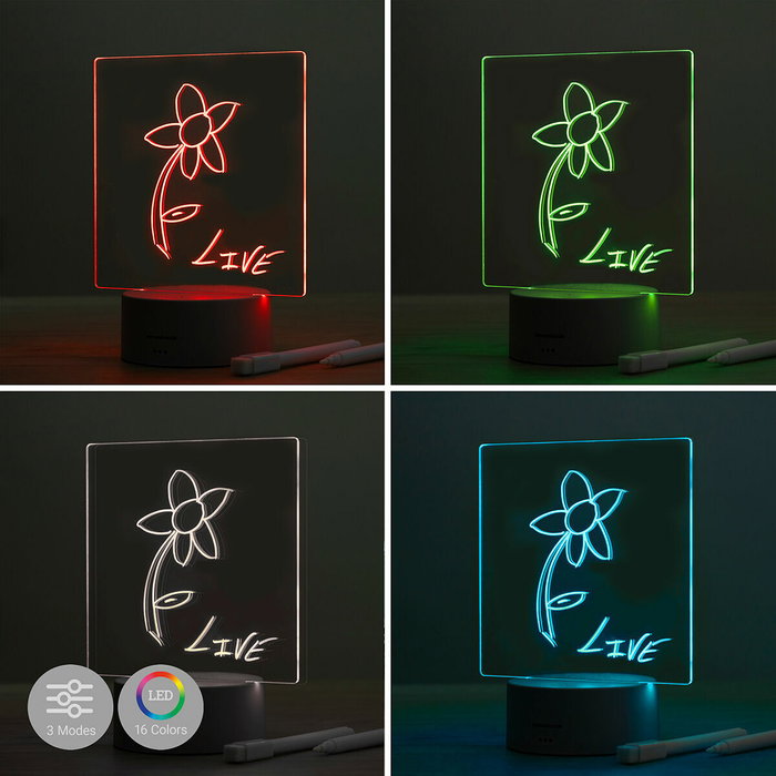 Tablero de Notas y Mensajes LED Lemo InnovaGoods Tablero de Notas y Mensajes LED Lemo InnovaGoods