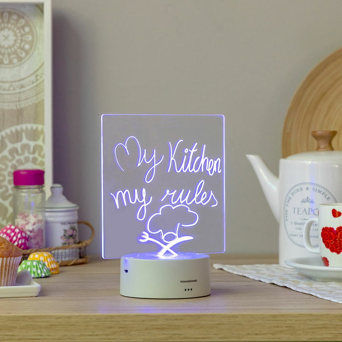 Tablero de Notas y Mensajes LED Lemo InnovaGoods Tablero de Notas y Mensajes LED Lemo InnovaGoods