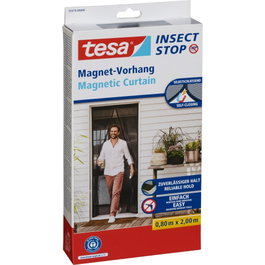 Tesa Cortina Mosquitera Magnética de Cierre Automático 0,8 x 2,0 m Antracita