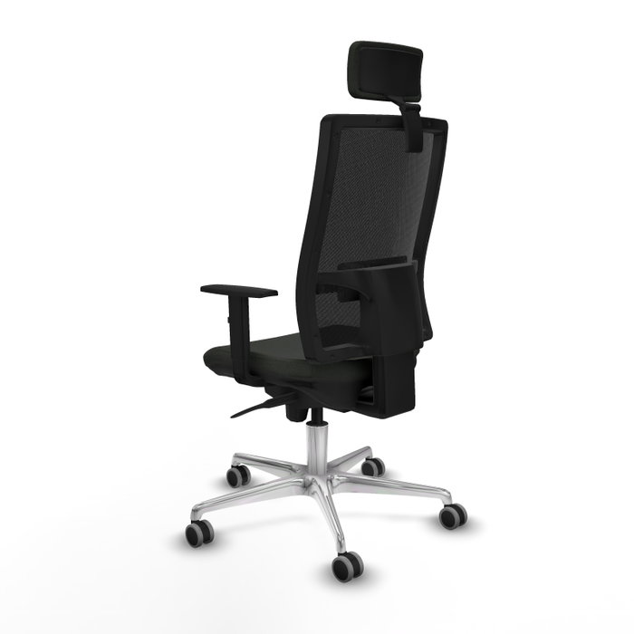 PIQUERAS Y CRESPO Silla de oficina Horna con mecanismo Sincro, Negro