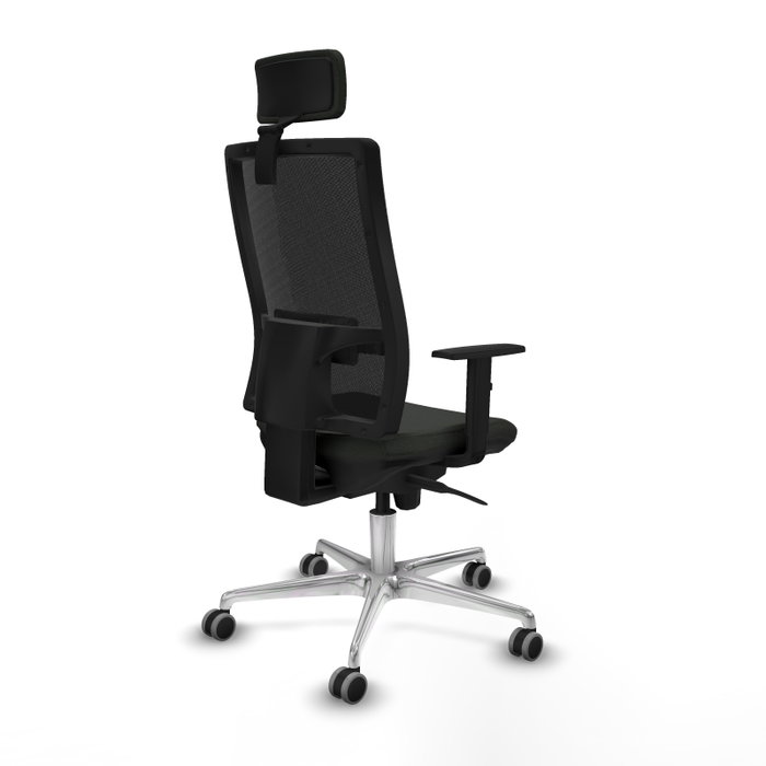 PIQUERAS Y CRESPO Silla de oficina Horna con mecanismo Sincro, Negro