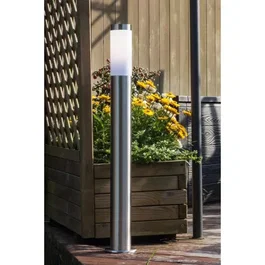 Brilliant Bolardo exterior Chorus H80cm acero inoxidable satinado Brillante