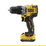 DeWALT Taladro Percutor Atornillador 12V XR Sin Escobillas, DCD706D2-QW, 2 Baterías 2Ah, 2 Velocidades, 57.5 Nm, Luz LED, para Madera, Metal y Hormigón