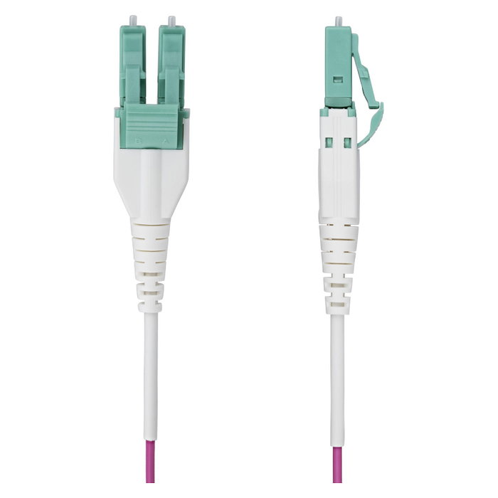 StarTech.com Cable de Fibra Óptica Multimodo OM4 LC a LC UPC 40m Violeta Érica