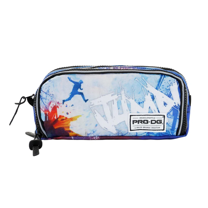 Pro-Dg Estuche Portatodo Note Jump PRO-DG Azul con 3 Compartimentos y 16 Ranuras para Lápices