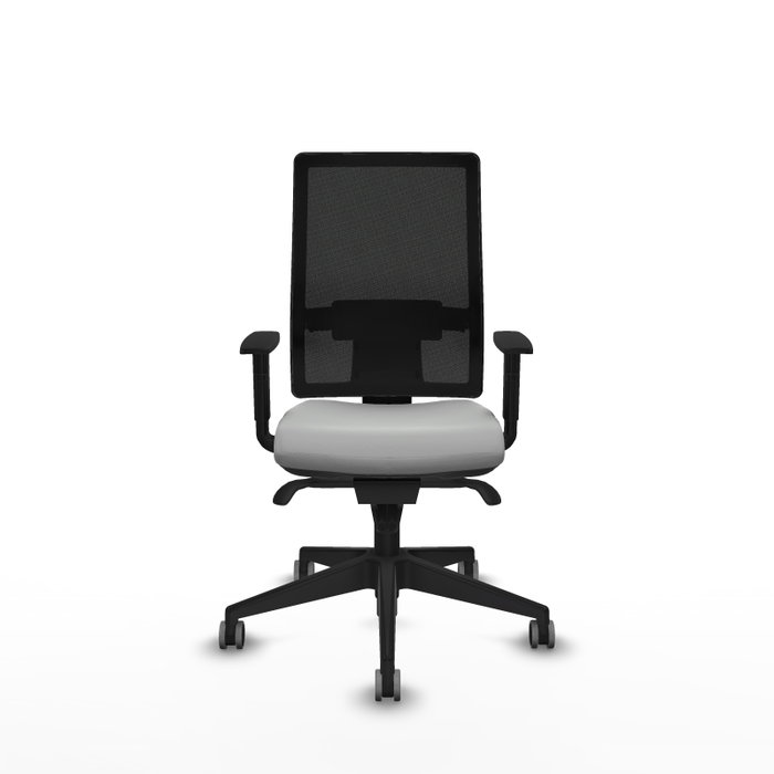 PIQUERAS Y CRESPO Silla de oficina Horna con mecanismo Sincro, Gris claro y Negro PIQUERAS Y CRESPO Silla de oficina Horna con mecanismo Sincro, Gris claro y Negro