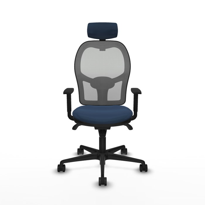 PIQUERAS Y CRESPO Silla de oficina Jorquera con mecanismo Sincro, Azul marino y Gris PIQUERAS Y CRESPO Silla de oficina Jorquera con mecanismo Sincro, Azul marino y Gris