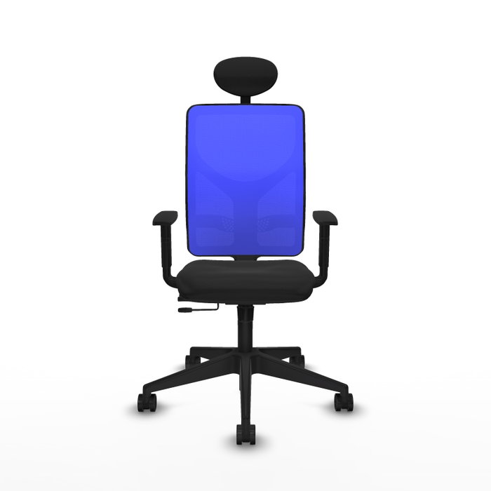 PIQUERAS Y CRESPO Silla de oficina Motilla Sincro/Traslack Negro/Azul