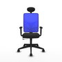 PIQUERAS Y CRESPO Silla de oficina Motilla Sincro/Traslack Negro/Azul