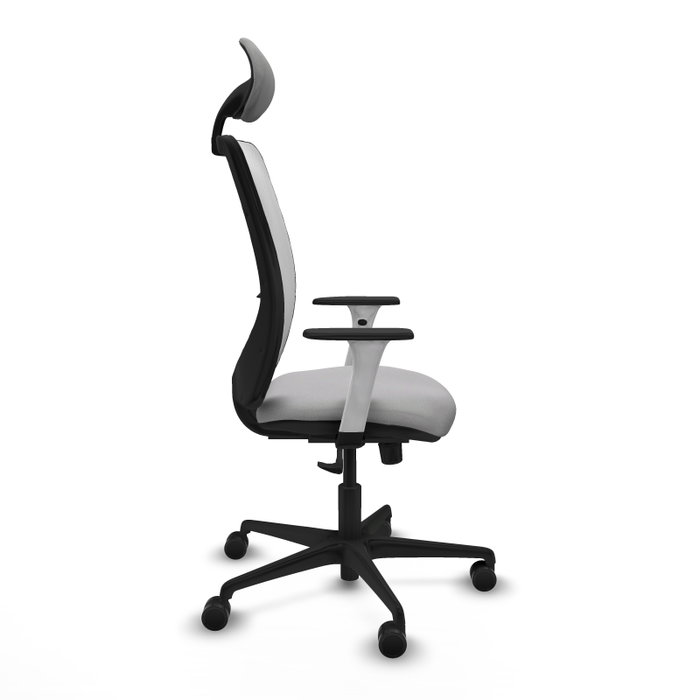 PIQUERAS Y CRESPO Silla de oficina Zulema con mecanismo Sincro, Gris claro y Blanco PIQUERAS Y CRESPO Silla de oficina Zulema con mecanismo Sincro, Gris claro y Blanco