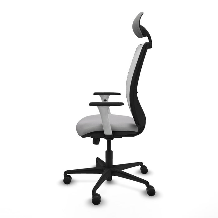 PIQUERAS Y CRESPO Silla de oficina Zulema con mecanismo Sincro, Gris claro y Blanco PIQUERAS Y CRESPO Silla de oficina Zulema con mecanismo Sincro, Gris claro y Blanco
