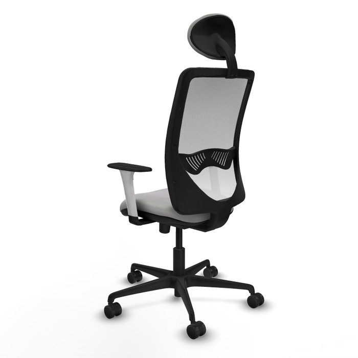 PIQUERAS Y CRESPO Silla de oficina Zulema con mecanismo Sincro, Gris claro y Blanco PIQUERAS Y CRESPO Silla de oficina Zulema con mecanismo Sincro, Gris claro y Blanco