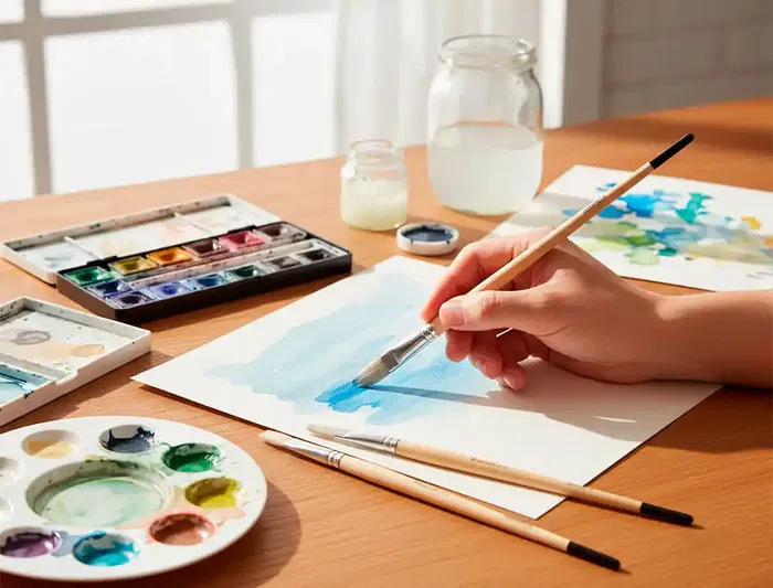 Liderpapel Pincel para Pintura al Óleo y Acrílica Nº 8 Punta Plana de Cerda Certificado FSC