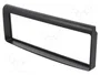PER.PIC. Bastidor de montaje de radio para Alfa Romeo 1 DIN, negro