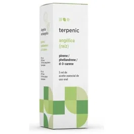 TERPENIC Aceite Esencial Alimentario de Angélica 5ml | 100% Puro, Raíz, Francia, Uso Oral y Tópico