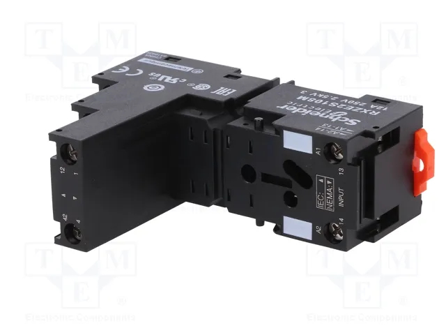 SCHNEIDER ELECTRIC Zócalo de 8 pines para raíl DIN 10A