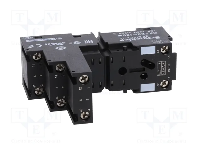 SCHNEIDER ELECTRIC Zócalo de 8 pines para raíl DIN 10A