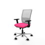 PIQUERAS Y CRESPO Silla de oficina Haches Rosa y Blanco