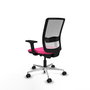 PIQUERAS Y CRESPO Silla de oficina Haches Rosa y Blanco