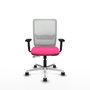 PIQUERAS Y CRESPO Silla de oficina Haches Rosa y Blanco