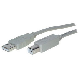 No-Name Cable USB 2.0 A a B de 3 m, Gris