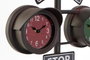 DKD Home Decor Reloj de Sobremesa Vintage Semaforo Negro 22 x 52 x 36 cm