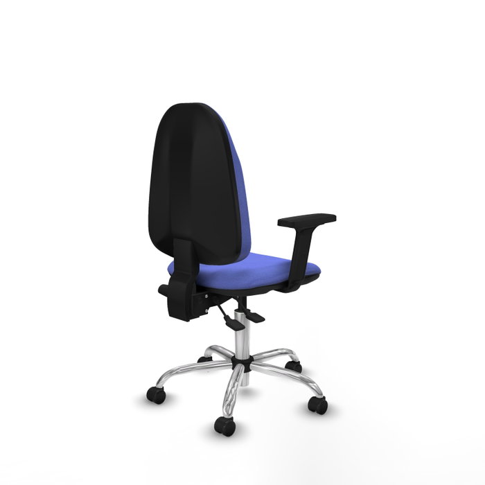 PIQUERAS Y CRESPO Silla de oficina Algarra con mecanismo Asincro en Azul claro