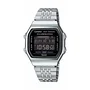 Casio Reloj Inteligente ABL para Hombre, Esfera Plateada y Negra, 38 mm, Acero Inoxidable