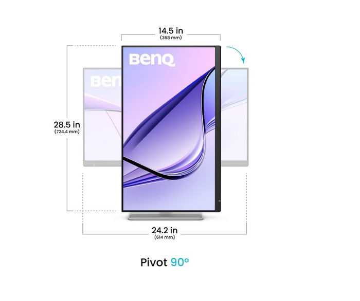 BenQ Monitor MA270S (9H.LNYLA.TBE) 27" IPS 5120x2880 5K 70Hz Retroiluminación LED, Puerto USB-C y Thunderbolt 4