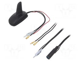 PER.PIC. Antena Shark de 15dBi para Automóviles, Negro