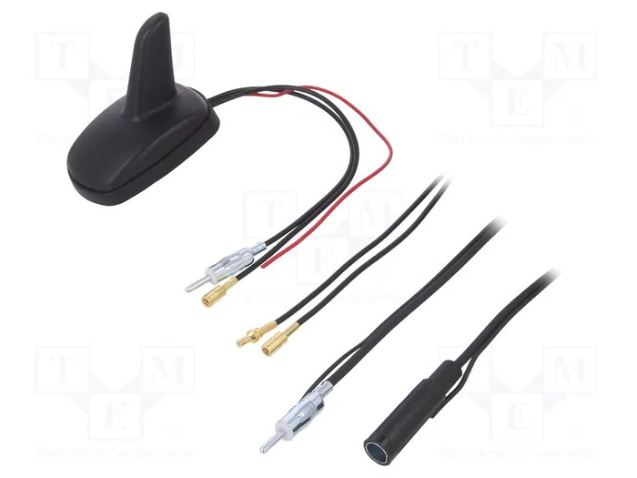 PER.PIC. Antena Shark de 15dBi para Automóviles, Negro PER.PIC. Antena Shark de 15dBi para Automóviles, Negro