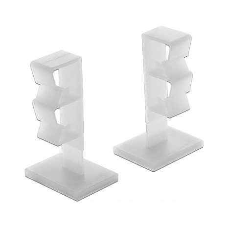DeLOCK 60177 Organizador de cables con 2 pasacables autoadhesivo, 10 unidades DeLOCK 60177 Organizador de cables con 2 pasacables autoadhesivo, 10 unidades