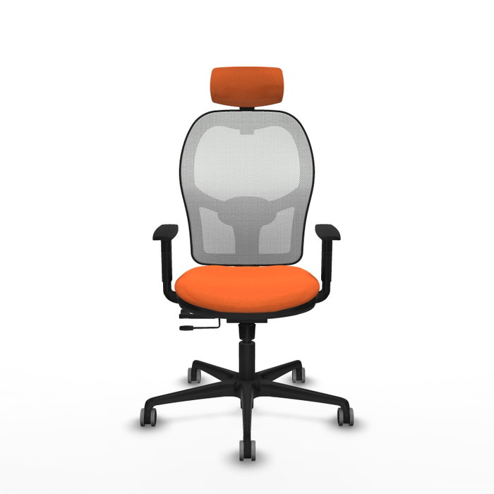 PIQUERAS Y CRESPO Silla de oficina Jorquera Naranja y Blanco PIQUERAS Y CRESPO Silla de oficina Jorquera Naranja y Blanco
