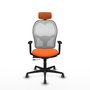 PIQUERAS Y CRESPO Silla de oficina Jorquera Naranja y Blanco