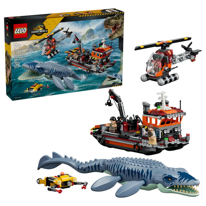 LEGO Jurassic World 77983 Ataque del Mosasaurus en el bote LEGO Jurassic World 77983 Ataque del Mosasaurus en el bote