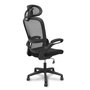 FORÖL Silla de Oficina Pro525 con Cabecero y Brazos Abatibles Negro
