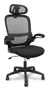 FORÖL Pro525 Silla de oficina ergonómica con brazos abatibles y cabecero