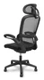 FORÖL Pro525 Silla de oficina ergonómica con brazos abatibles y cabecero