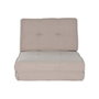 DKD Home Decor Sofá Cama de Metal Beige