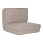 DKD Home Decor Sofá Cama de Metal Beige